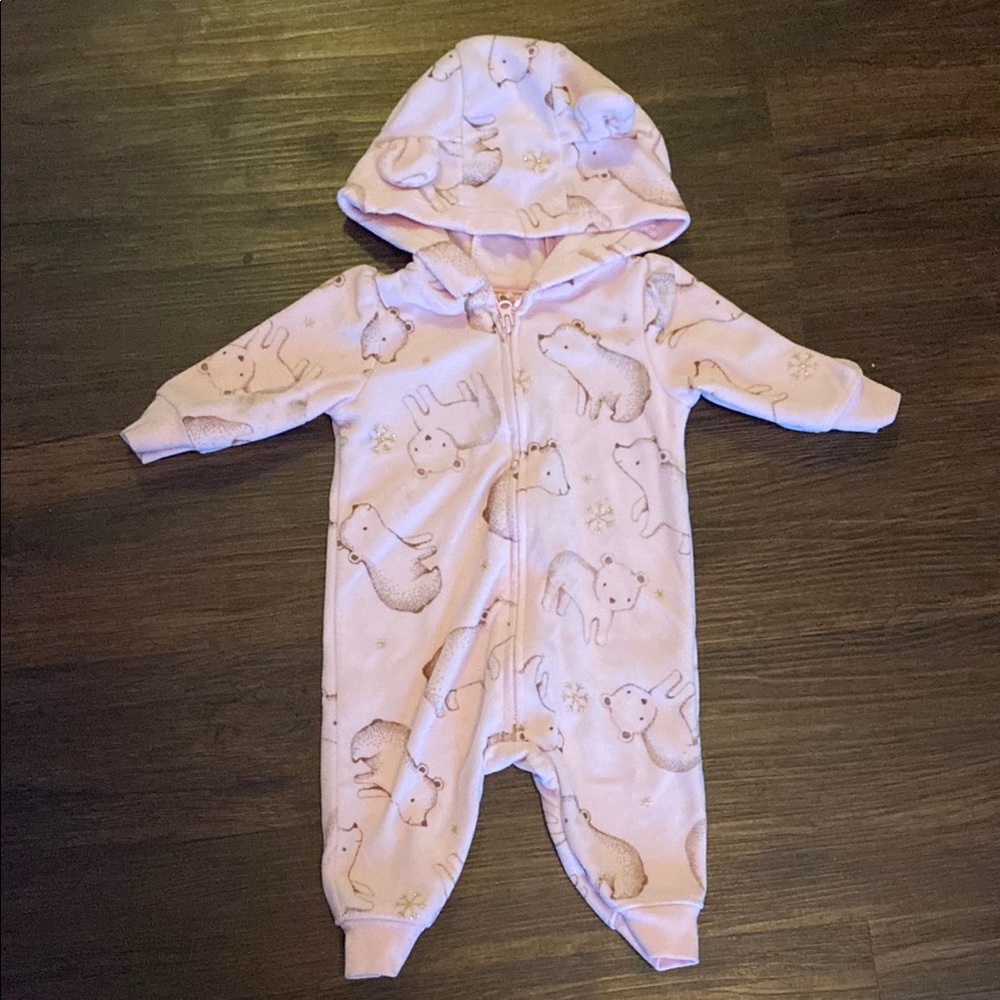 Child of Mine Pink Bear Print Pajama Nightgown